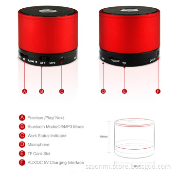 Support Micro SD Card Mini Portable Bluetooth Speaker